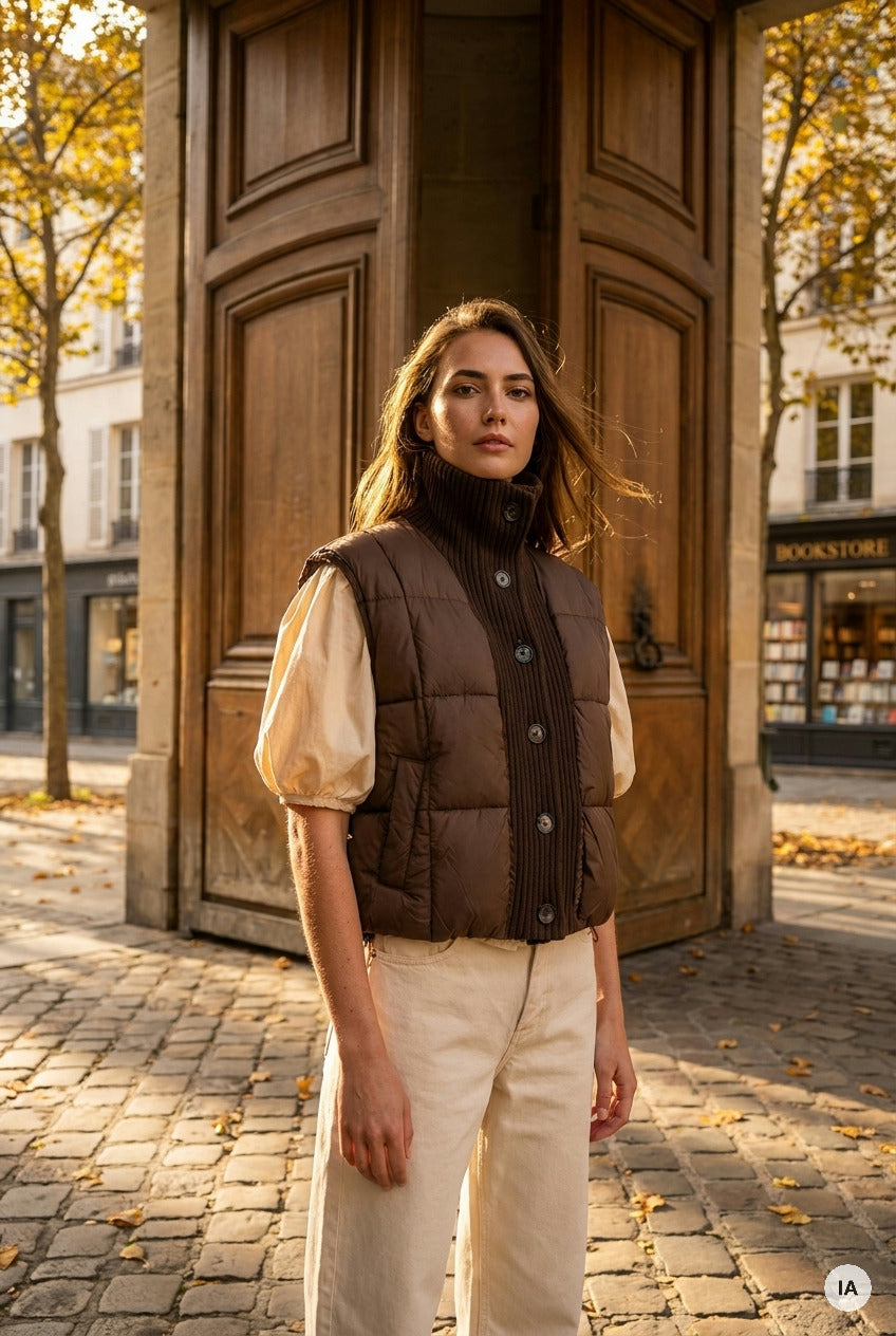 VESTE JENSON CHOCOLAT - ORFEO Veste — Image générée par IA