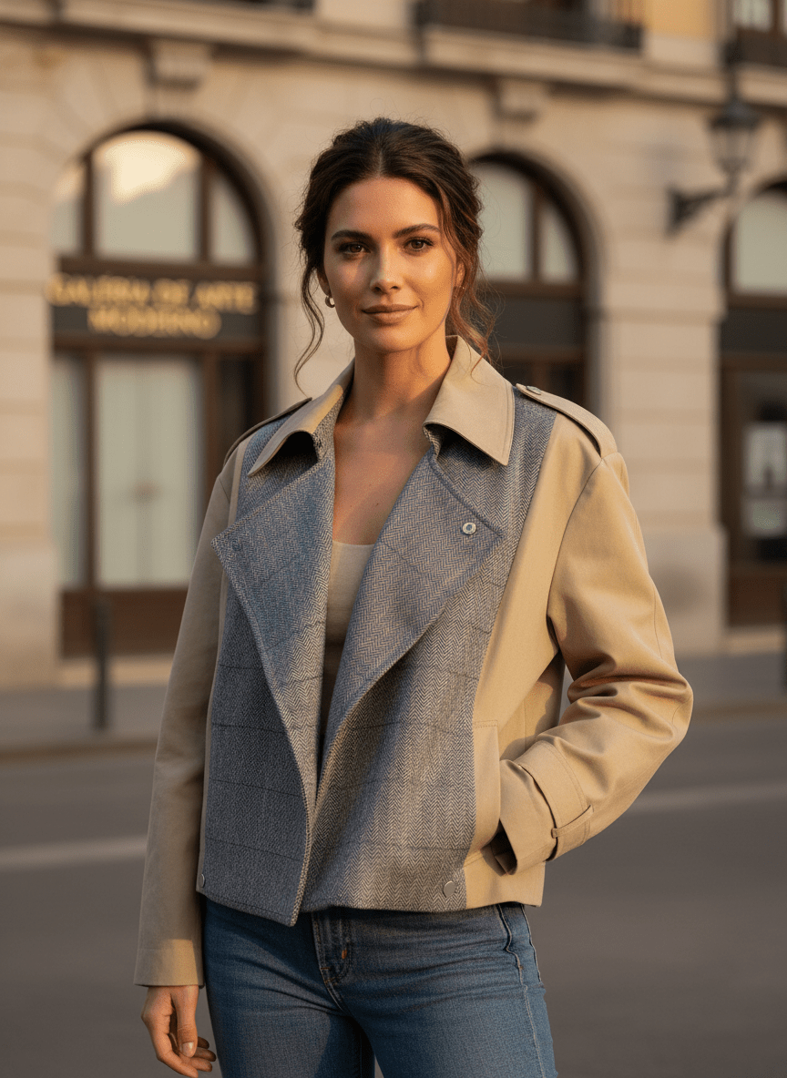 VESTE KRYS BEIGE MIX - ADORE Veste