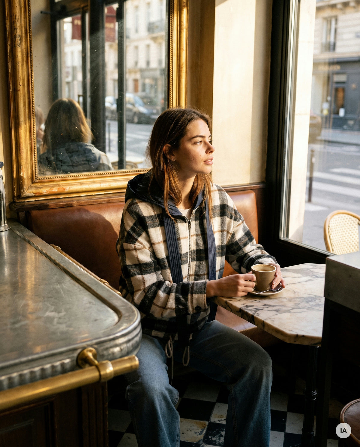 VESTE LESTER BEIGE - ORFEO Veste — Image générée par IA