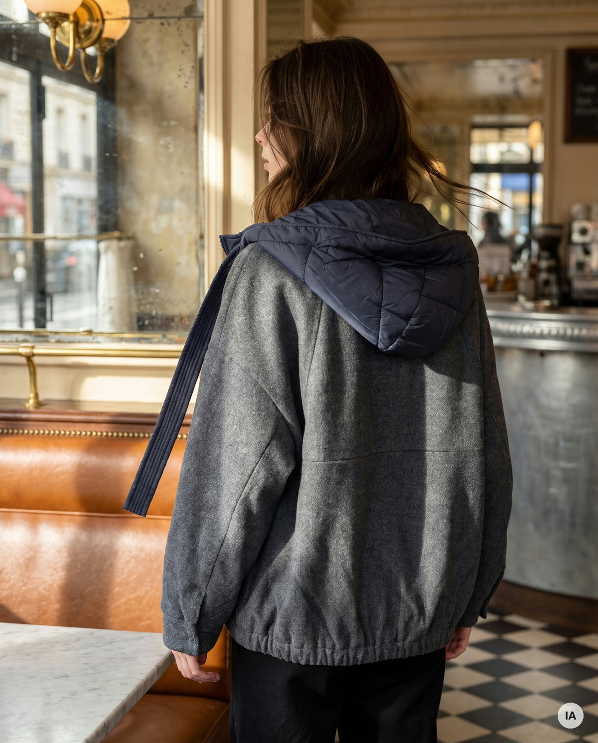 VESTE LESTER GRIS - ORFEO Veste — Image générée par IA