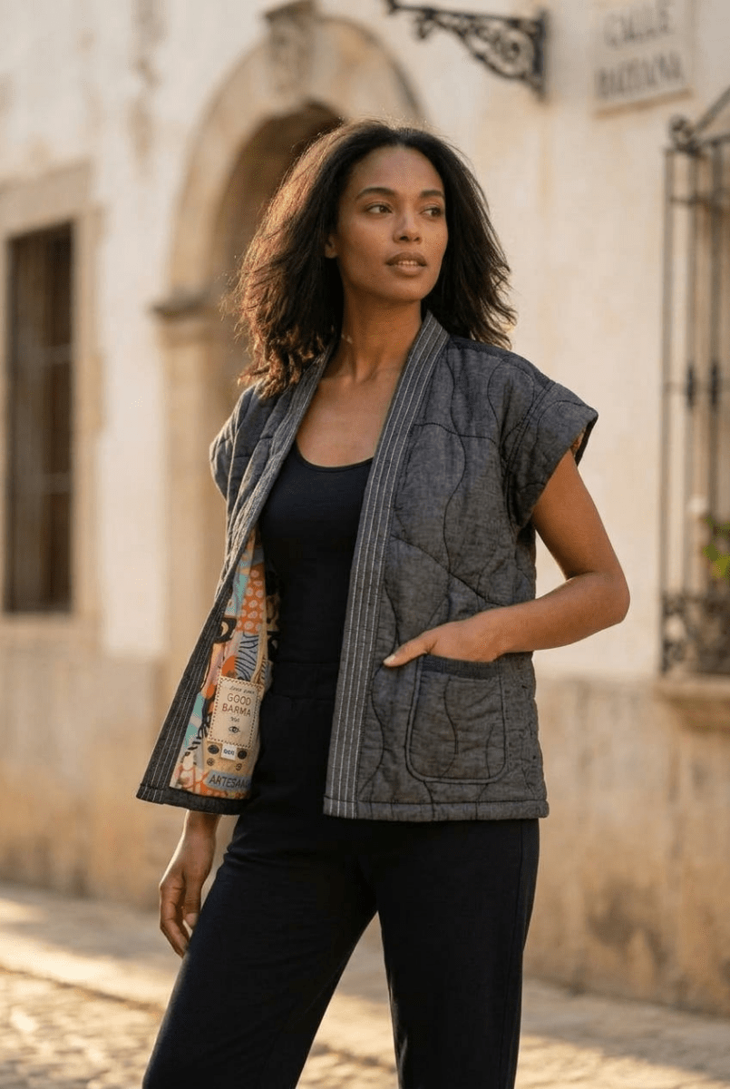 VESTE SAXON GRIS - ORFEO VESTE