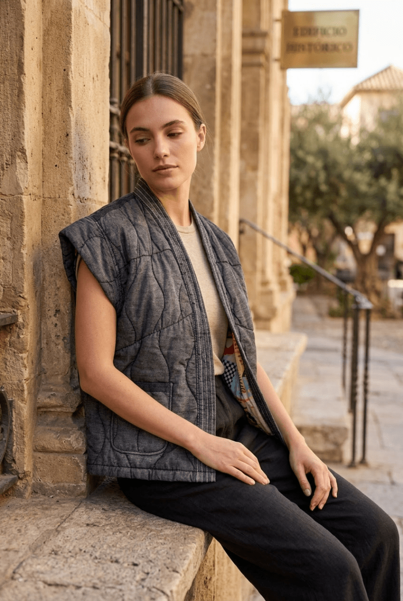 VESTE SAXON GRIS - ORFEO VESTE