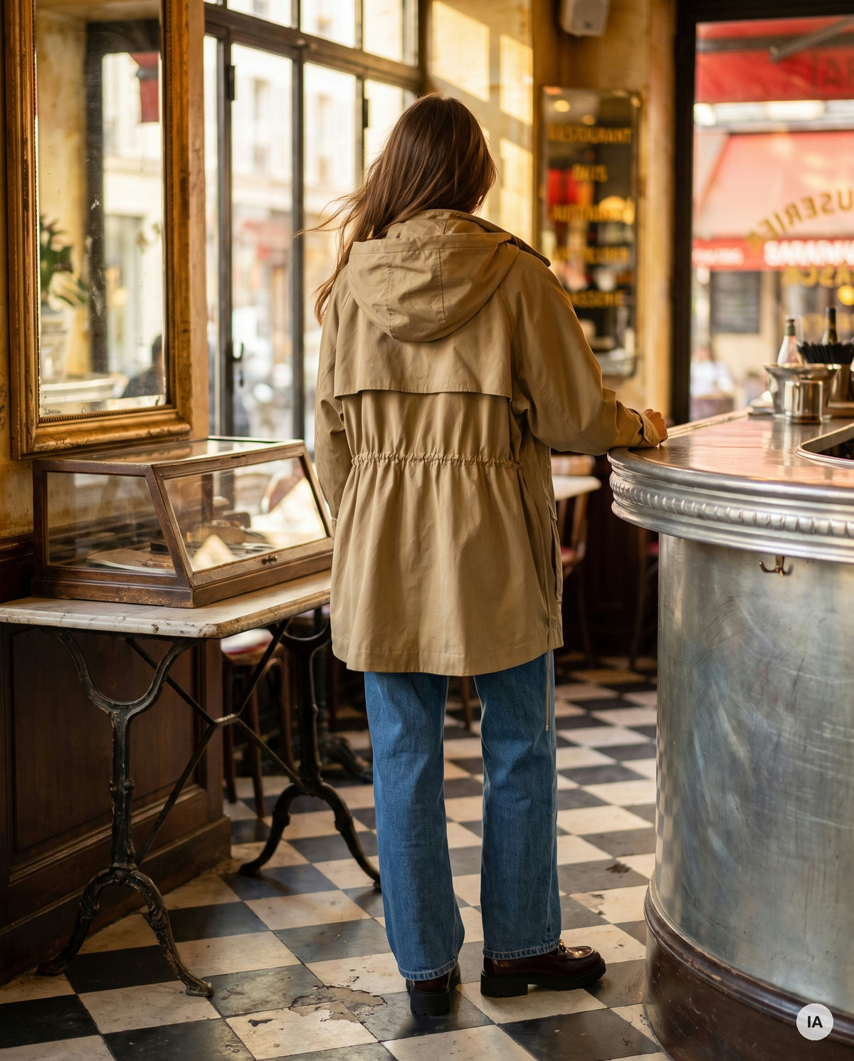 VESTE VOYAGE^ KAKI - MINUIT DOUZE Veste — Image générée par IA